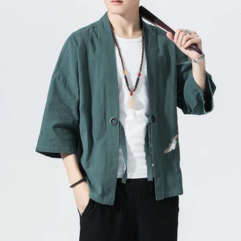 Kimono Jacket Autumn New Jacket Men Chinese Cardigan Style Loose Mens Kimono Jacket Casual Plus Size habit 5XL-M
Kimono Jacket Autumn New Jacket Men Chinese Cardigan Style Loose Mens Kimono Jacket Casual Plus Size habit 5XL-M