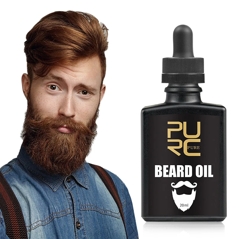PURC органическое масло для роста бороды усилитель выпадения волос