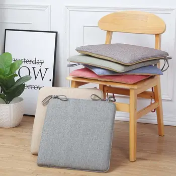 

Chair Cushion with Ties Seat Pads Washable Living Room Thick Kitchen Dining Dining Chairs Pad Comfortable Patio Chair Cushions