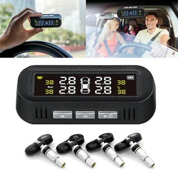 New TPMS Wireless Car Tire Pressure Monitoring Intelligent System Solar/USB Power Big LED Display with 4Pcs Built-in Sensor IP67
New TPMS Wireless Car Tire Pressure Monitoring Intelligent System Solar/USB Power Big LED Display with 4Pcs Built-in Sensor IP67