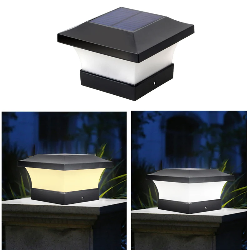 6LED Solar LED Post Lights Solar Power Fence Light IP65 Waterproof Square Black Landscape Post Cap Lamp Column Lamp Garden Decor
6LED Solar LED Post Lights Solar Power Fence Light IP65 Waterproof Square Black Landscape Post Cap Lamp Column Lamp Garden Decor