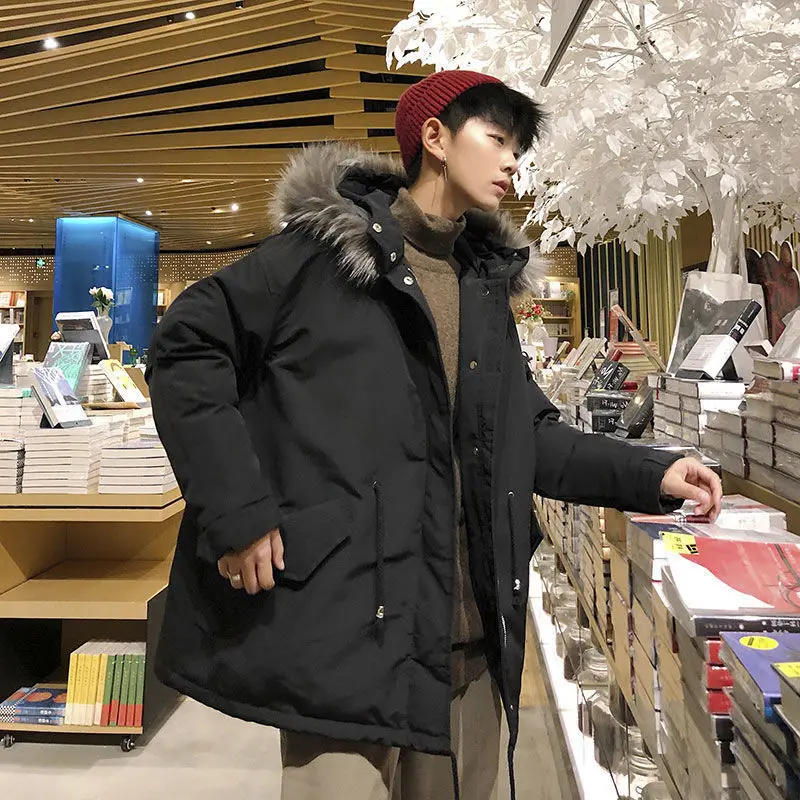 Wool collar hooded loose version of cotton-padded jacket lovers autumn and winter coat cotton-padded jacket 2021 winter
Wool collar hooded loose version of cotton-padded jacket lovers autumn and winter coat cotton-padded jacket 2021 winter