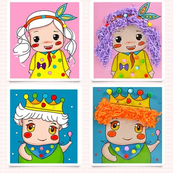 Children's handmade DIY production materials creative art toys children's ball diamond stickers baby supplies hair gift
Children's handmade DIY production materials creative art toys children's ball diamond stickers baby supplies hair gift