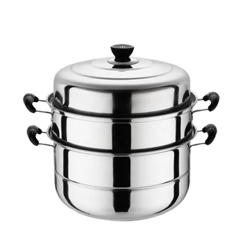 Stainless Steel Three Layer Thick Steamer Pot Soup Steam Pot Universal Cooking Pots for Induction Cooker Gas Stove
Stainless Steel Three Layer Thick Steamer Pot Soup Steam Pot Universal Cooking Pots for Induction Cooker Gas Stove