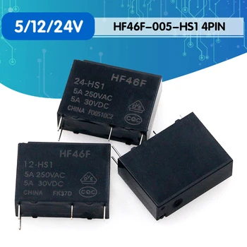 10PCS/lot 30VDC Power Relays HF46F-005-HS1 HF46F-012-HS1 HF46F-024-HS1 5-HS1 12-HS1 24-HS1 5A 250VAC 4PIN 5V 12V 24V DC
10PCS/lot 30VDC Power Relays HF46F-005-HS1 HF46F-012-HS1 HF46F-024-HS1 5-HS1 12-HS1 24-HS1 5A 250VAC 4PIN 5V 12V 24V DC