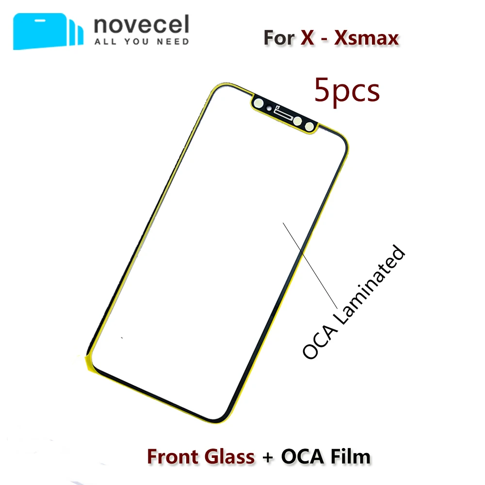 5pcs/Lot Novecel A+ Quality Front Screen Outer Glass Lens With OCA Replacement for iPhone X XR XS Max Repair Parts
5pcs/Lot Novecel A+ Quality Front Screen Outer Glass Lens With OCA Replacement for iPhone X XR XS Max Repair Parts