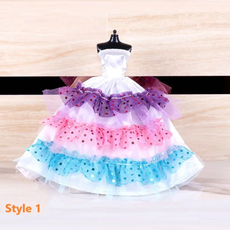 Фото Кукольная одежда ручной работы 30 см 1/6 Bjd Кукольное платье принцессы аксессуары