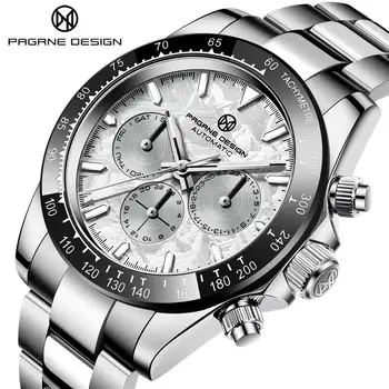 PAGRNE DESIGN Fashion Men's Watches Stainless Steel Waterproof 40mm Mechanical Watches Top Brand Sapphire Glass Automatic Watch
PAGRNE DESIGN Fashion Men's Watches Stainless Steel Waterproof 40mm Mechanical Watches Top Brand Sapphire Glass Automatic Watch