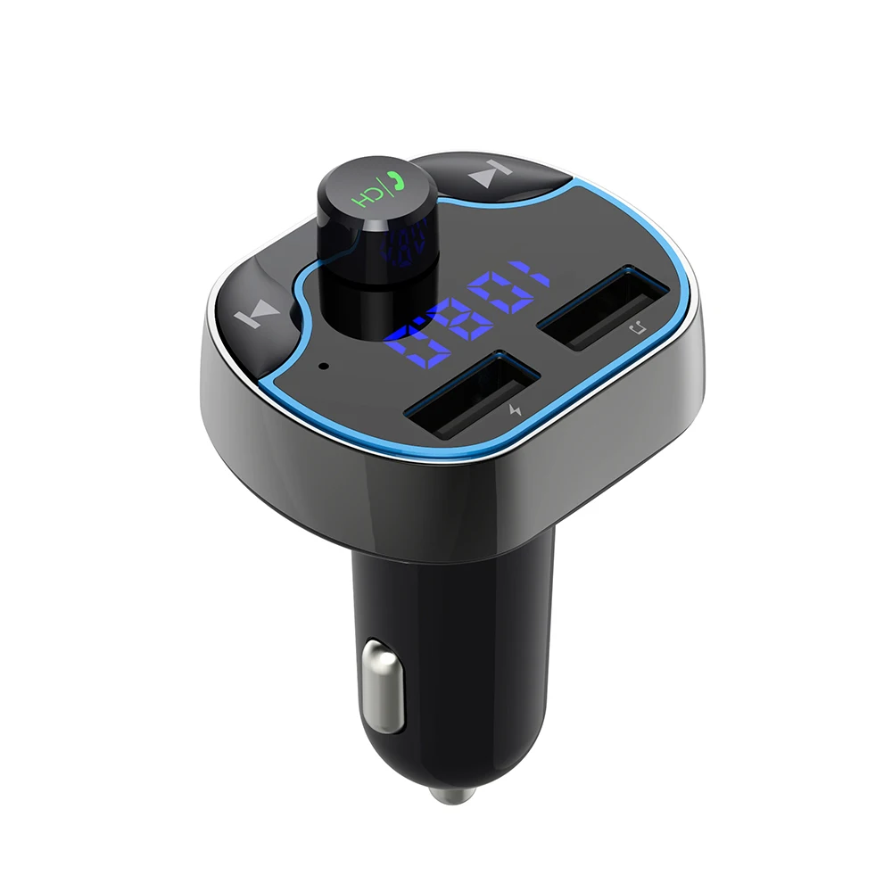 Car Charger with FM Transmitter Bluetooth Receiver Audio MP3 Player SD Card Car U-disk Kit Dual USB Car Phone Quick Charger
Car Charger with FM Transmitter Bluetooth Receiver Audio MP3 Player SD Card Car U-disk Kit Dual USB Car Phone Quick Charger