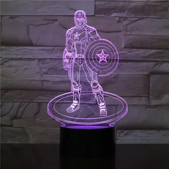 Captain America with Shield Stand 7/16 Colors Chang 3D LED Night Light Sleep Bedroom Decor Lamp Love Valentines Gift 3D-2494
Captain America with Shield Stand 7/16 Colors Chang 3D LED Night Light Sleep Bedroom Decor Lamp Love Valentines Gift 3D-2494