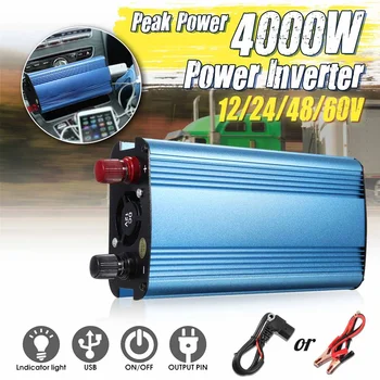 Autoleader Car Inverter Pea k Power 4000W Inverter DC 12V/24V/48V/60V To AC 220V Sine Wave Solar Inverter Voltage Transformer
Autoleader Car Inverter Pea k Power 4000W Inverter DC 12V/24V/48V/60V To AC 220V Sine Wave Solar Inverter Voltage Transformer