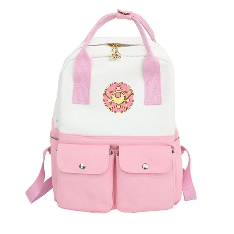 Fashion Sailor Moon Logo Backpack Ladies Knapsack Women Leisure Back Pack Casual Travel Bags Girls Bagpack mochila feminina
Fashion Sailor Moon Logo Backpack Ladies Knapsack Women Leisure Back Pack Casual Travel Bags Girls Bagpack mochila feminina