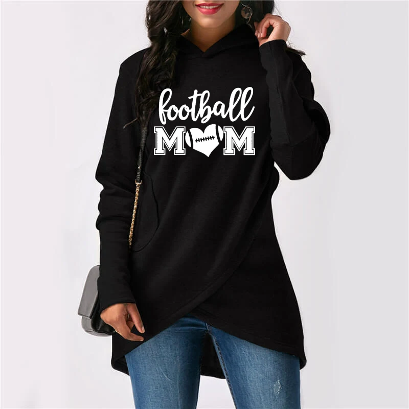 Football Mom Print Hoodies Women Irregular Sweatshirts Femmes Mother Sport Lover Gift Spring Sweet Long Sleeve Autumn Tops
Football Mom Print Hoodies Women Irregular Sweatshirts Femmes Mother Sport Lover Gift Spring Sweet Long Sleeve Autumn Tops