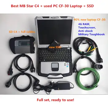 SD C4 Auto Diagnostic tool MB Star C4 SD Connect + 2020.09V Software in SSD + toughbook CF-30 laptop CF30 Best set ready to use 
SD C4 Auto Diagnostic tool MB Star C4 SD Connect + 2020.09V Software in SSD + toughbook CF-30 laptop CF30 Best set ready to use