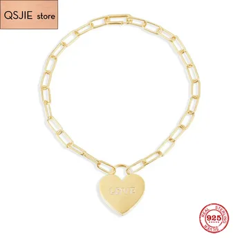 High Quality S925 Sterling Silver Jewelry 1:1 Copy,Yellow Silver LOVE Locket Chain Necklace For Women Party Jewelry Gift
High Quality S925 Sterling Silver Jewelry 1:1 Copy,Yellow Silver LOVE Locket Chain Necklace For Women Party Jewelry Gift