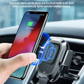 Qi Car Wireless Charger For IPhone Xs Max Xr X Samsung S10 S9 Intelligent Infrared Fast Wireless Charging Car Phone Holder 5
Qi Car Wireless Charger For IPhone Xs Max Xr X Samsung S10 S9 Intelligent Infrared Fast Wireless Charging Car Phone Holder 5