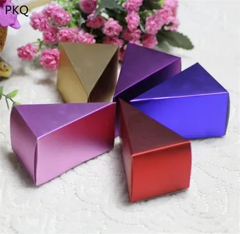 50pcs Creative Cardboard Paper Cake Box Triangle Craft Gift Wrapping Box DIY Handmade Decoration Carton Box For Wedding Supply
50pcs Creative Cardboard Paper Cake Box Triangle Craft Gift Wrapping Box DIY Handmade Decoration Carton Box For Wedding Supply