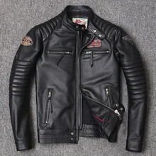 FAKUNTN Leather Jacket Motorcycle Genuine for Men Style Biker Jackets Slim Cowhide spring Coat Men
FAKUNTN Leather Jacket Motorcycle Genuine for Men Style Biker Jackets Slim Cowhide spring Coat Men