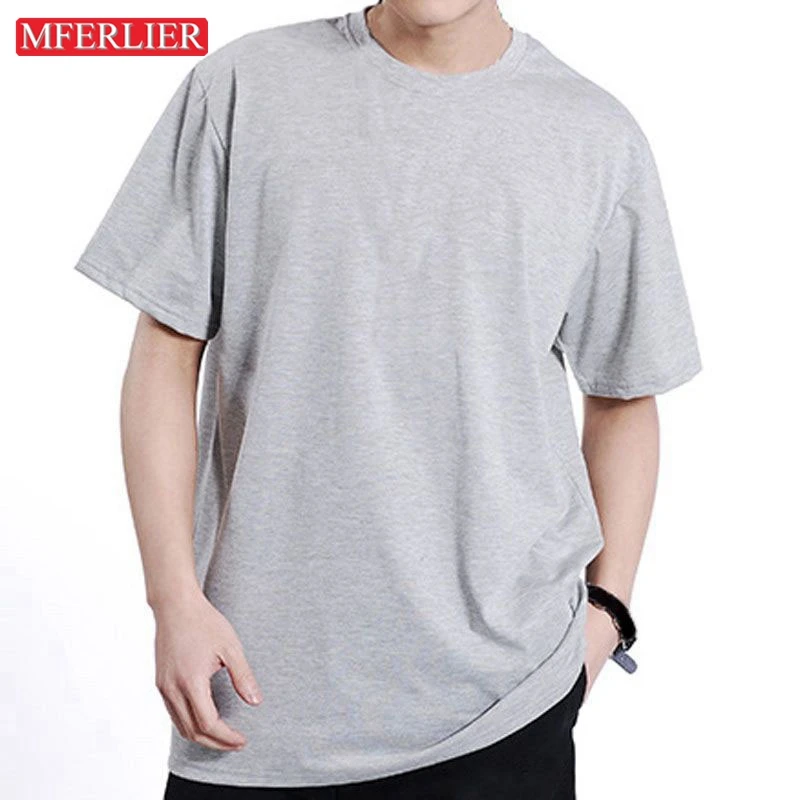 

MFERLIER Summer Oversized T-shirt Men 140kg 8XL 5XL 6XL 7XL Large Size Loose T-shirt