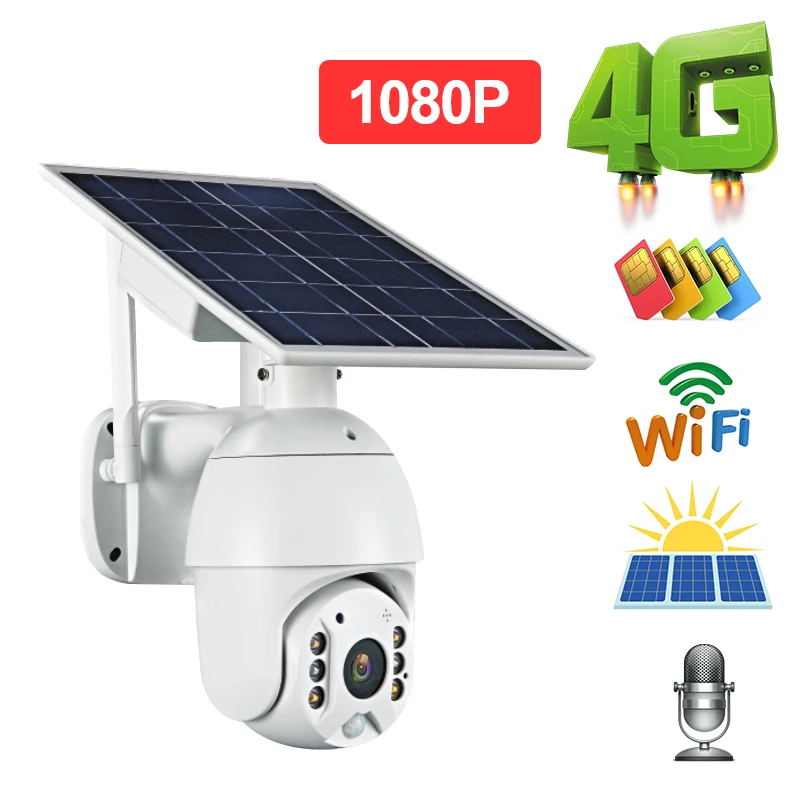 1080P HD Solar Panel Outdoor Monitoring Waterproof CCTV Camera Smart Home Two-way 4G WIFI Voice Intrusion Alarm Long Standby
1080P HD Solar Panel Outdoor Monitoring Waterproof CCTV Camera Smart Home Two-way 4G WIFI Voice Intrusion Alarm Long Standby