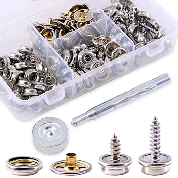 120-Pieces Stainless Steel Marine Grade Canvas and Upholstery Boat Cover Snap Button Fastener Kit
120-Pieces Stainless Steel Marine Grade Canvas and Upholstery Boat Cover Snap Button Fastener Kit
