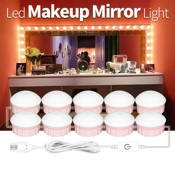DuuToo USB Touch Dimmable Cosmetic Light LED Dressing Table Mirror Vanity Led Lamp 2 6 10 14Bulb Makeup Beauty Light For Selfie
DuuToo USB Touch Dimmable Cosmetic Light LED Dressing Table Mirror Vanity Led Lamp 2 6 10 14Bulb Makeup Beauty Light For Selfie