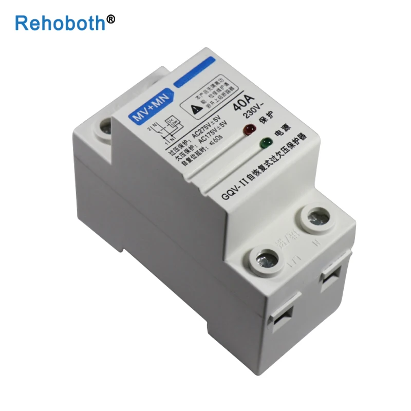 230V AC 40A Auto Recovery Din Rail Over Under Voltage Protector Relay Device Overvoltage Protection
230V AC 40A Auto Recovery Din Rail Over Under Voltage Protector Relay Device Overvoltage Protection