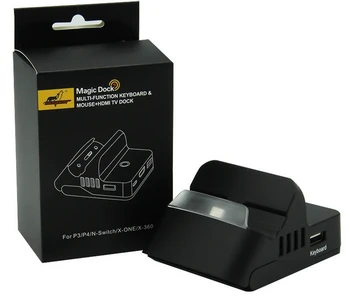 Multi-function keyboard and mouse + HDMI TV dock for P3 P4 N-switch X-one X-360 
Multi-function keyboard and mouse + HDMI TV dock for P3 P4 N-switch X-one X-360