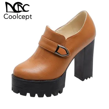 Coolcept Non Slip Women Pumps Fashion Thick Heel Shoes Women Spring Daily New Ins Hot Round Toe Zipper Footwear Size 32-42 
Coolcept Non Slip Women Pumps Fashion Thick Heel Shoes Women Spring Daily New Ins Hot Round Toe Zipper Footwear Size 32-42