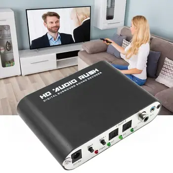 Digital Audio Decoder DTS/AC3 5.1CH Optical Coax Digital to Analog RCA Dolby Amplifier HD Player Computer External Accessories
Digital Audio Decoder DTS/AC3 5.1CH Optical Coax Digital to Analog RCA Dolby Amplifier HD Player Computer External Accessories