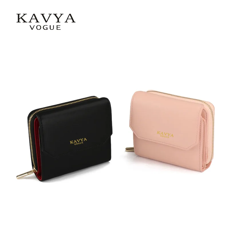 Kavyavogue New Style Women's Three Fold Mixed Colors Short Wallet Cowhide Zipper Retro Korean-style Carrying Purse
Kavyavogue New Style Women's Three Fold Mixed Colors Short Wallet Cowhide Zipper Retro Korean-style Carrying Purse