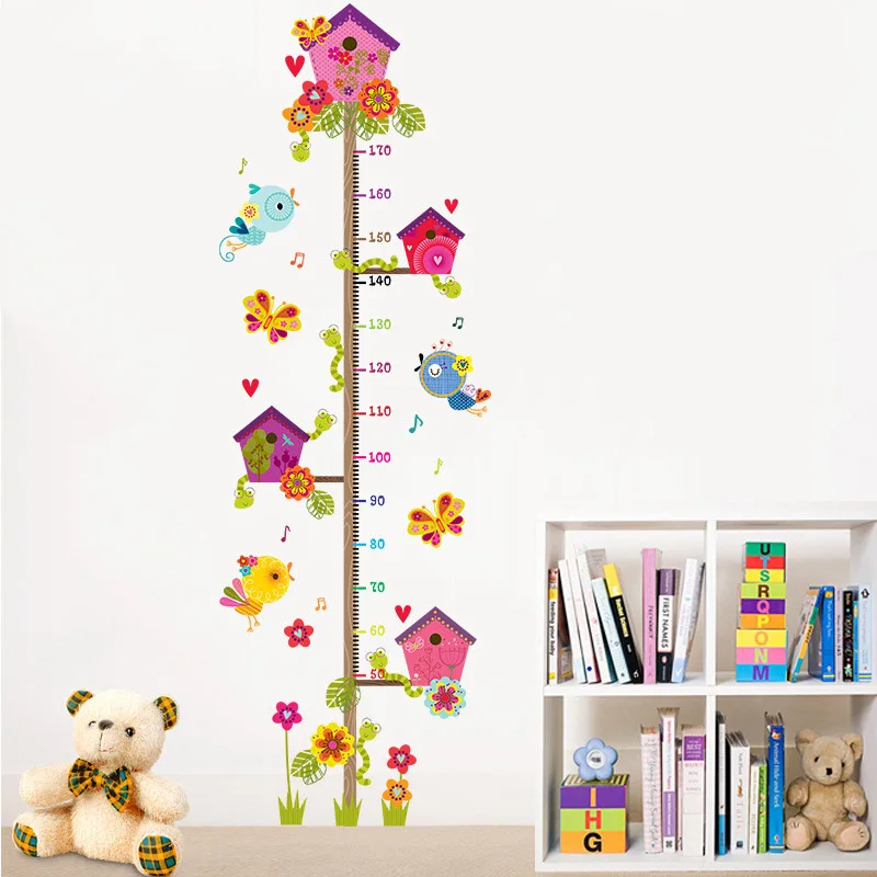Wall Sticker Cartoon Branch Birdcage Measuring Height Decoration for Home Kindergarten J99Store
Wall Sticker Cartoon Branch Birdcage Measuring Height Decoration for Home Kindergarten J99Store