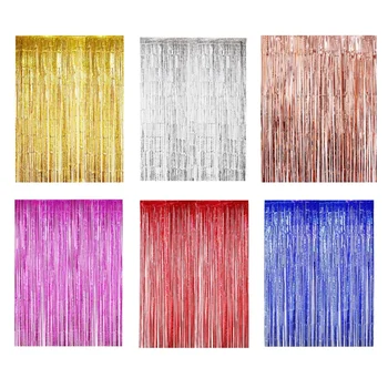 39*98Inch Metal Mercerized Curtains Popular For Birthday Wedding Party DIY Studio Decoration Wholeasle
39*98Inch Metal Mercerized Curtains Popular For Birthday Wedding Party DIY Studio Decoration Wholeasle
