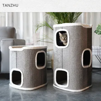 Zeze sisal bucket cat climbing frame cat nest cat tree one four seasons general semi-enclosed villa luxury pet supplies
Zeze sisal bucket cat climbing frame cat nest cat tree one four seasons general semi-enclosed villa luxury pet supplies