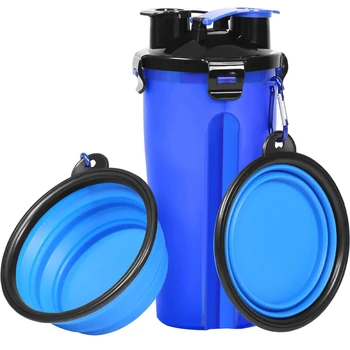 Dog Water Bottle Dog Bowls For Traveling Pet Food Container 2-In-1 With Collapsible Dog Bowls, Outdoor Dog Water Bowls For Walki
Dog Water Bottle Dog Bowls For Traveling Pet Food Container 2-In-1 With Collapsible Dog Bowls, Outdoor Dog Water Bowls For Walki