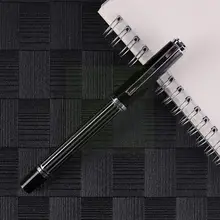 Fountain Pen Black Stripe Lacquer Barrel Silver Trim 0.5mm Office Signature Metal School For Writing Steel Nib Pen Ink X2M5
Fountain Pen Black Stripe Lacquer Barrel Silver Trim 0.5mm Office Signature Metal School For Writing Steel Nib Pen Ink X2M5