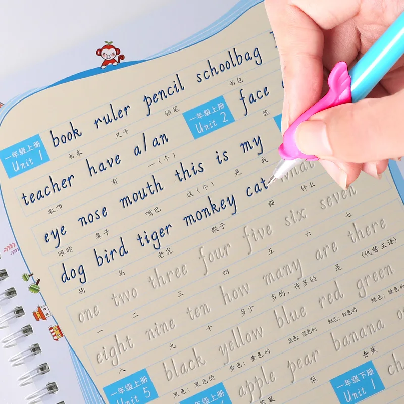 English Alphabet Word Letters Italian Italics Writing Auto Dry Repeat Practice Copybook Children Kid 3D Groove Exercise Book
English Alphabet Word Letters Italian Italics Writing Auto Dry Repeat Practice Copybook Children Kid 3D Groove Exercise Book