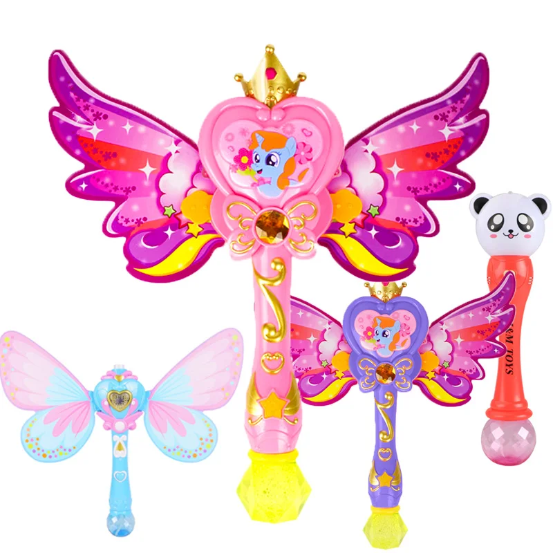 Electric Magic Wand Automatic Soap Bubble Blowing Gun Bear Blower Machine Butterfly Wing Light Music Outdoor Kids Girls Toys
Electric Magic Wand Automatic Soap Bubble Blowing Gun Bear Blower Machine Butterfly Wing Light Music Outdoor Kids Girls Toys