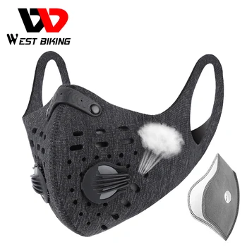 WEST BIKING Sports Cycling Face Mask PM2.5 Anti-pollution Activated Carbon Half Face Shield Washable Mask With Filter Men
WEST BIKING Sports Cycling Face Mask PM2.5 Anti-pollution Activated Carbon Half Face Shield Washable Mask With Filter Men
