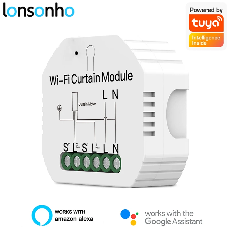 Lonsonho WiFi Smart Curtain Switch for Blind Motor Tuya Smart Life App Wireless Remote Control Compatible Alexa Google Home
Lonsonho WiFi Smart Curtain Switch for Blind Motor Tuya Smart Life App Wireless Remote Control Compatible Alexa Google Home