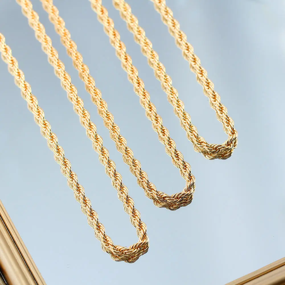 Warna Perak Logam Kalung Kalung Fashion 