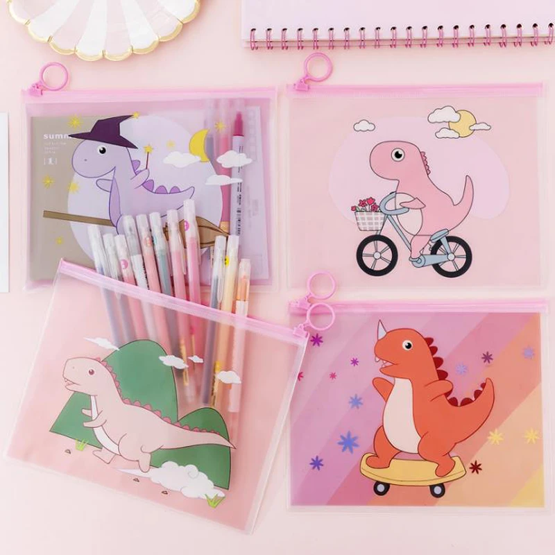 1 Pcs Cartoon Big Capacity Animal Magic Dinosaur Transparent PVC Zipper Document Bags File Folder Storage Organizer Stationery
1 Pcs Cartoon Big Capacity Animal Magic Dinosaur Transparent PVC Zipper Document Bags File Folder Storage Organizer Stationery