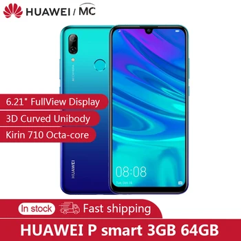 HUAWEI P Smart 2019 6.21" Dewdrop Display Smartphone 3400mAh Battery Kirin710 Octa-core 3GB 64GB EMUI9.0 NFC Cellphone 3D Curved
HUAWEI P Smart 2019 6.21" Dewdrop Display Smartphone 3400mAh Battery Kirin710 Octa-core 3GB 64GB EMUI9.0 NFC Cellphone 3D Curved