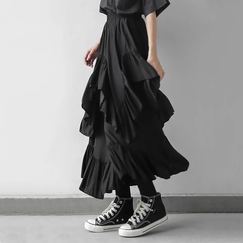 XUXI 2020Corea Cintura Elástica Negro Plisado Volantes Pastel Temperamento Medio Cuerpo Falda Mujer Marea Nueva Primavera FZ1018
XUXI 2020Corea Cintura Elástica Negro Plisado Volantes Pastel Temperamento Medio Cuerpo Falda Mujer Marea Nueva Primavera FZ1018