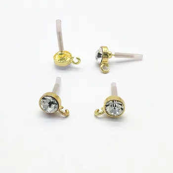 New arrival! 13x9mm 100pcs Rhinestone Round shape Ear Stud for Earrings Making/DIY parts,Jewelry Finding & Component
New arrival! 13x9mm 100pcs Rhinestone Round shape Ear Stud for Earrings Making/DIY parts,Jewelry Finding & Component