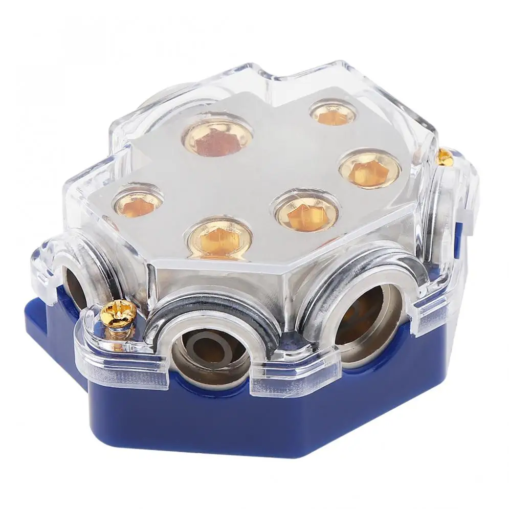 12V 60A 1 In 5 Ways Copper Plated Car Stereo Audio Power Fuse Holder for Car Boat and Other Vehicles Audio New
12V 60A 1 In 5 Ways Copper Plated Car Stereo Audio Power Fuse Holder for Car Boat and Other Vehicles Audio New
