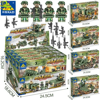 643pcs 4in1 Field Combat Force Building Blocks Military Army Tank Truck Cannon Soldier Figures Bricks Boy Toys Children's Gifts
643pcs 4in1 Field Combat Force Building Blocks Military Army Tank Truck Cannon Soldier Figures Bricks Boy Toys Children's Gifts