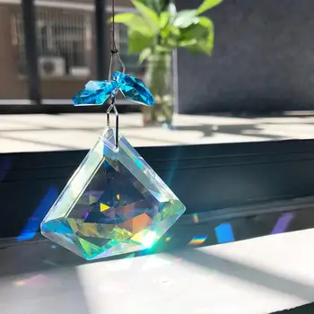 AB 30mm Diamond Shape Gorgeous Crystal Glass Window Hanging Feng Shui Healing Prism Sun Catcher Rainbow Maker Home Garden Decor
AB 30mm Diamond Shape Gorgeous Crystal Glass Window Hanging Feng Shui Healing Prism Sun Catcher Rainbow Maker Home Garden Decor