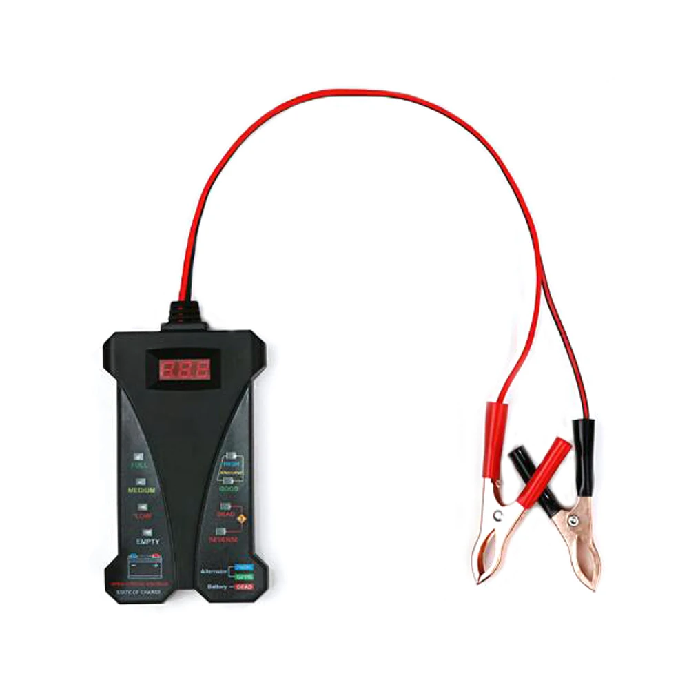 Battery Tester Car Fault Diagnosis Instrument Digital Display Battery Tester 12V LED 
Battery Tester Car Fault Diagnosis Instrument Digital Display Battery Tester 12V LED