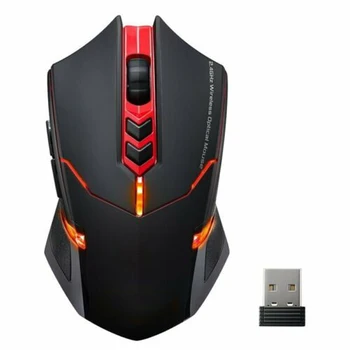 2400DPI 2.4GHz Wireless Gaming Mouse Red Optical Mice Compatible for PC Laptop MacProgrammable Ergonomic Computer Mouse
2400DPI 2.4GHz Wireless Gaming Mouse Red Optical Mice Compatible for PC Laptop MacProgrammable Ergonomic Computer Mouse